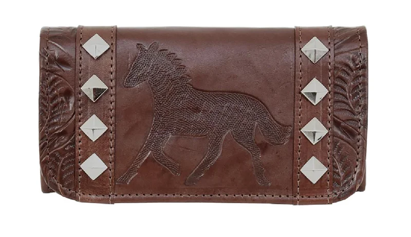 Hitchin' Post Tri-Fold Wallet - Brown 9485 Trendy & Timeless Bags, Now On Sale