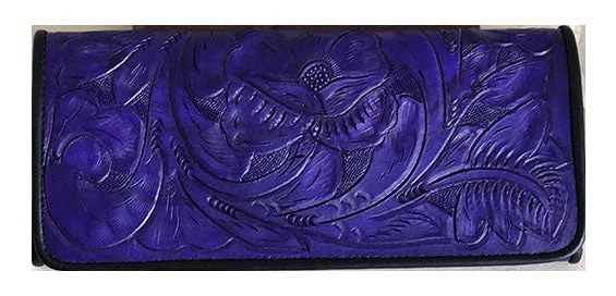 Juan Antonio Tooled Purple Tri Fold Wallet Trendy Backpacks, Huge Markdowns