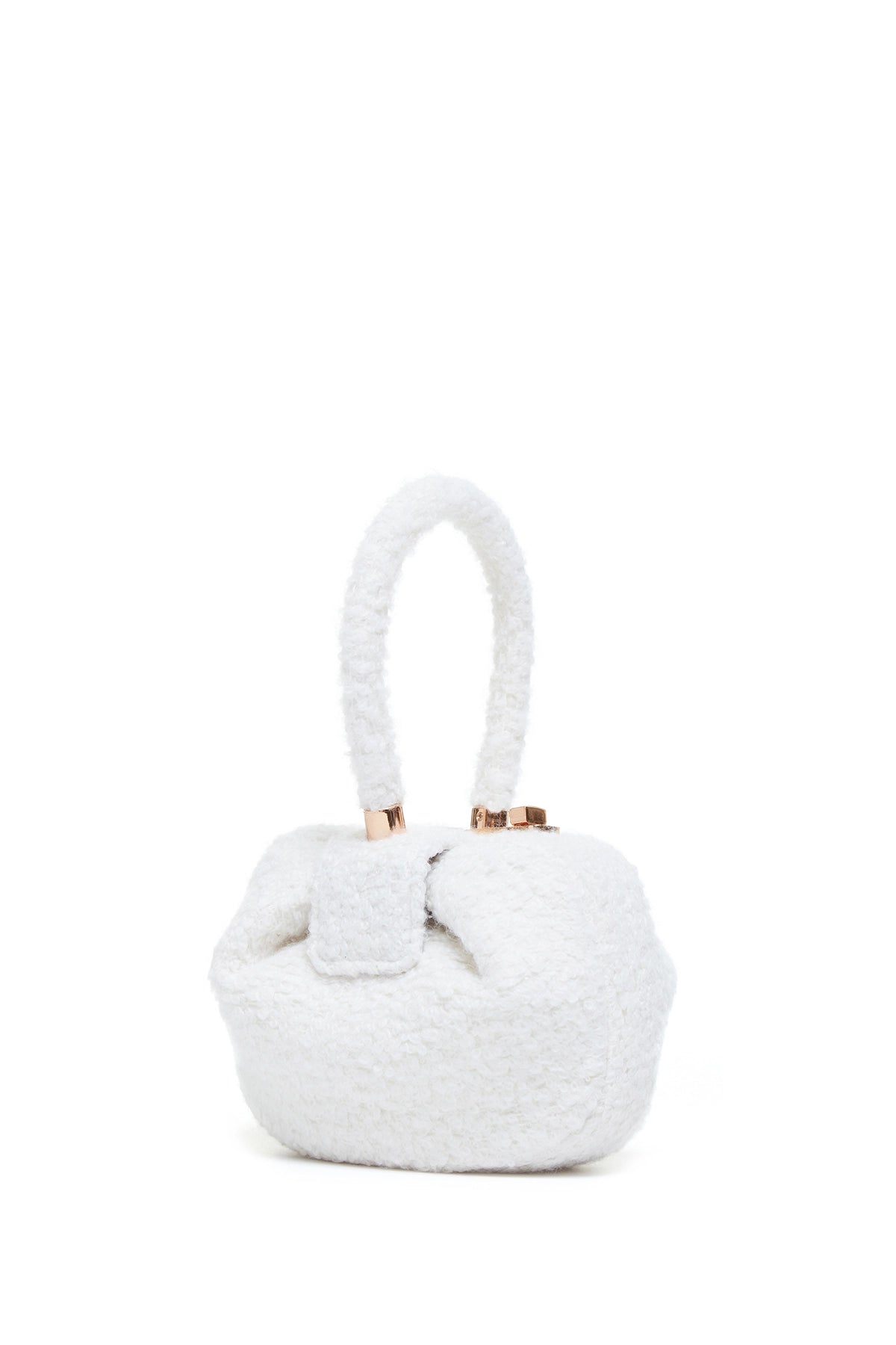 Demi Bag in Ivory Cashmere Boucle Trendy Handbags, Limited-Time Sale