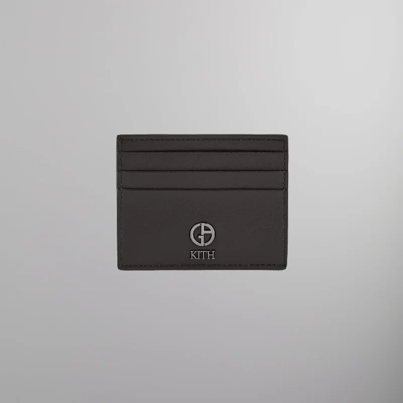 Kith & Giorgio Armani Card Holder - Black Premium Quality Bags At Affordable Prices Kith & Giorgio Armani Card Holder - Black Premium Quality Bags At Affordable Prices