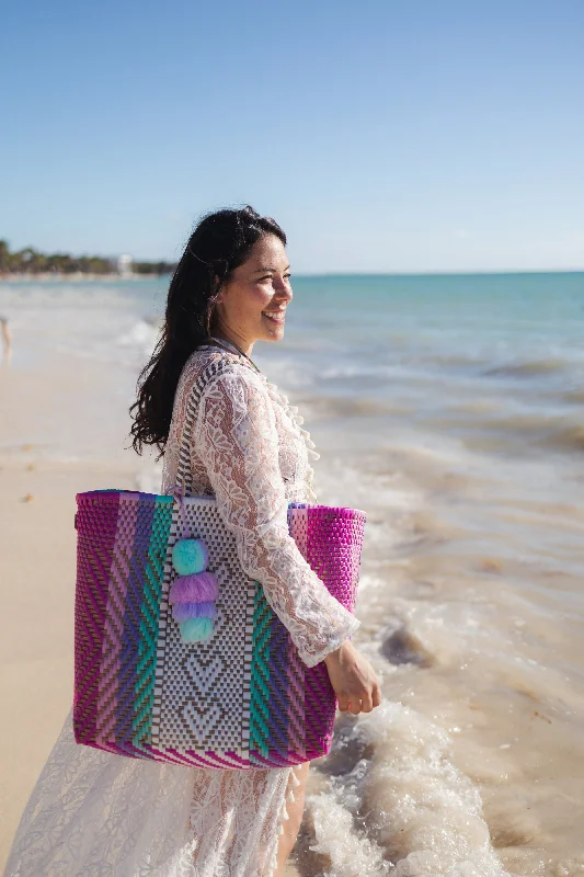 Heart Guide in Pink / Aqua Citron Tote Luxury Meets Affordability – Shop Stunning Bags Now Heart Guide in Pink / Aqua Citron Tote Luxury Meets Affordability – Shop Stunning Bags Now