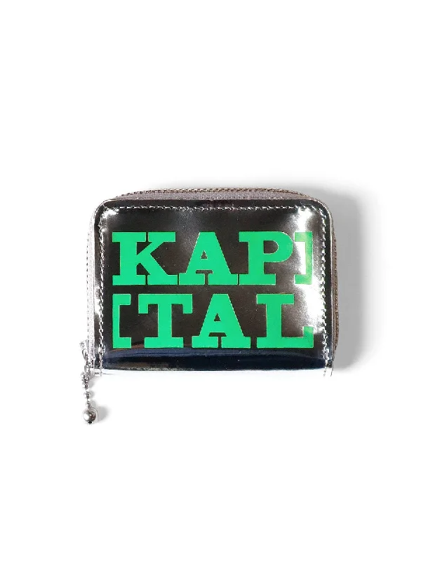 Kapital Mirrow Leather THUMBS-UP Mini Wallet - Green Fashion Bags With Huge Discounts Kapital Mirrow Leather THUMBS-UP Mini Wallet - Green Fashion Bags With Huge Discounts