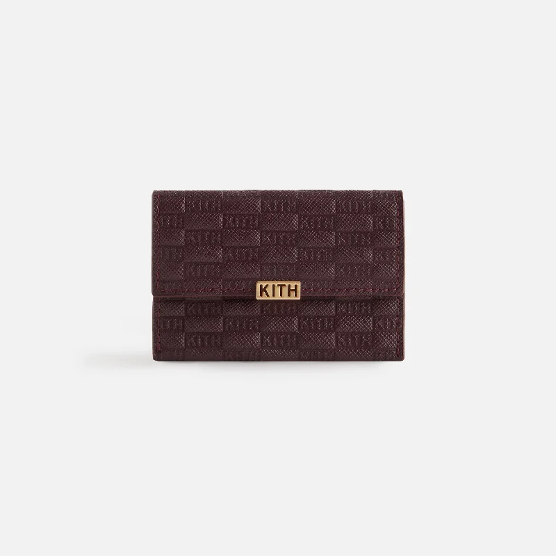 Kith Women Monogram Double Card Holder - Magma Fashionable Crossbody Bags At Special Offers Kith Women Monogram Double Card Holder - Magma Fashionable Crossbody Bags At Special Offers