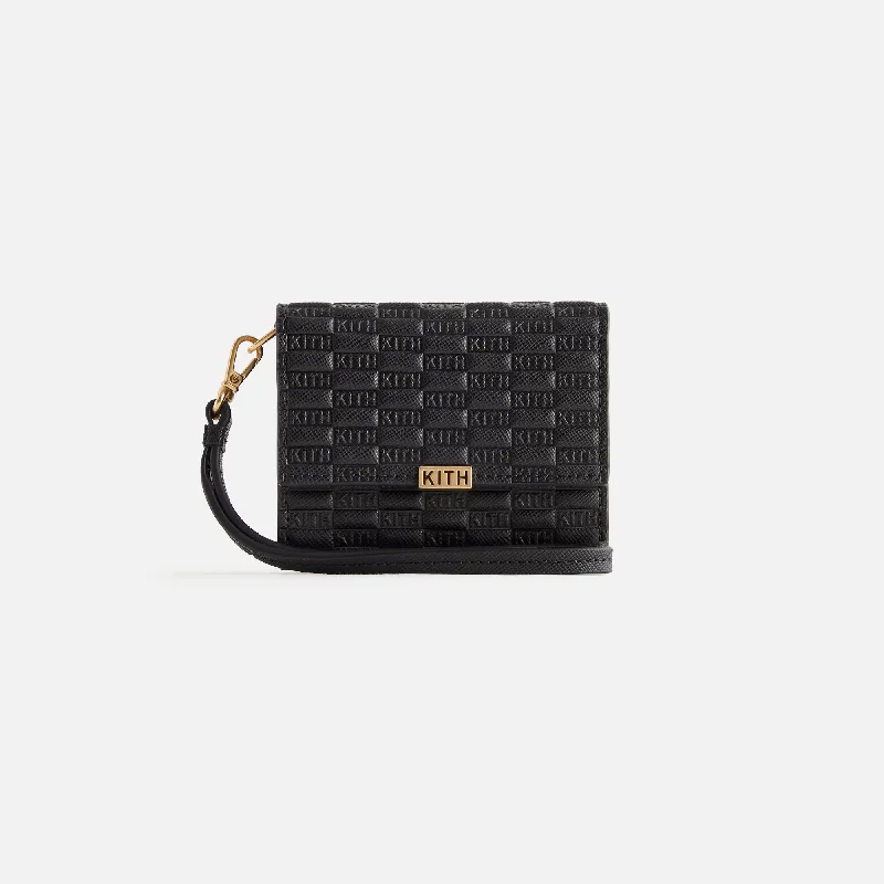 Kith Women Monogram Flap Wallet - Black Affordable Luxury With Top-Quality Handbags Kith Women Monogram Flap Wallet - Black Affordable Luxury With Top-Quality Handbags