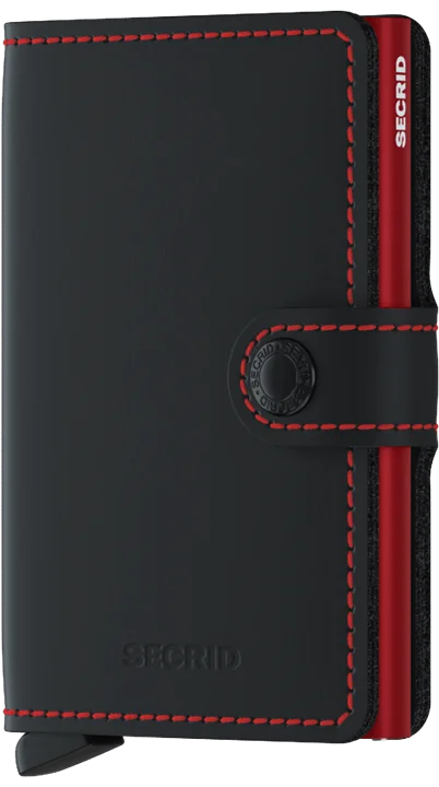 Secrid Miniwallet Matte Black and Red Luxury Totes At The Lowest Prices Of The Season Secrid Miniwallet Matte Black and Red Luxury Totes At The Lowest Prices Of The Season