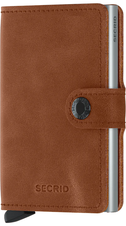 Secrid Miniwallet (Vintage Cognac Silver) Statement Bags With Exclusive Savings