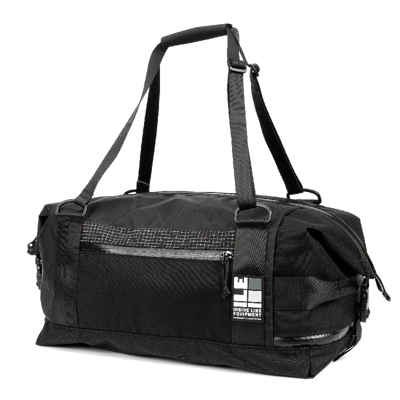 Arid Duffle 32L: Blackout Patchwork Trendy Handbags, Limited-Time Sale