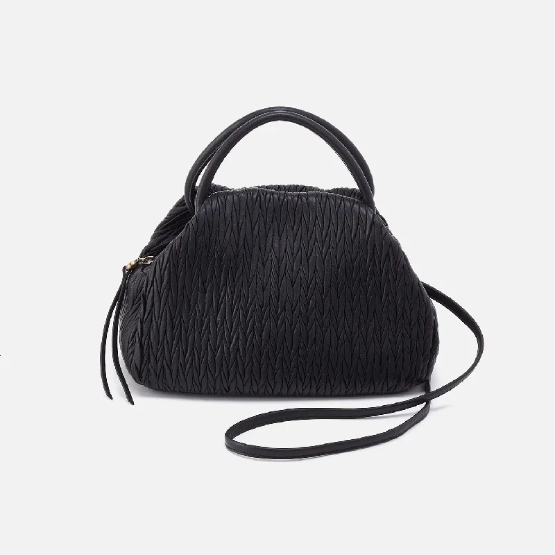 Darling Satchel In Soft Pleated Leather - Black Timeless Handbags At Reduced Prices Darling Satchel In Soft Pleated Leather - Black Timeless Handbags At Reduced Prices
