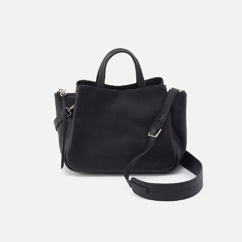 Essential Satchel in Soft Saffiano Leather - Black Fashionable Handbags At Must-Have Prices Essential Satchel in Soft Saffiano Leather - Black Fashionable Handbags At Must-Have Prices