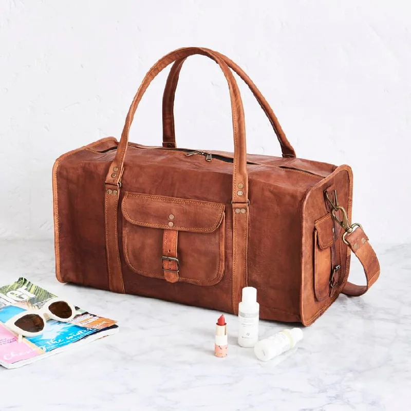 Leather Duffel Bag 4 Sizes Classic Bags, Exclusive Deals