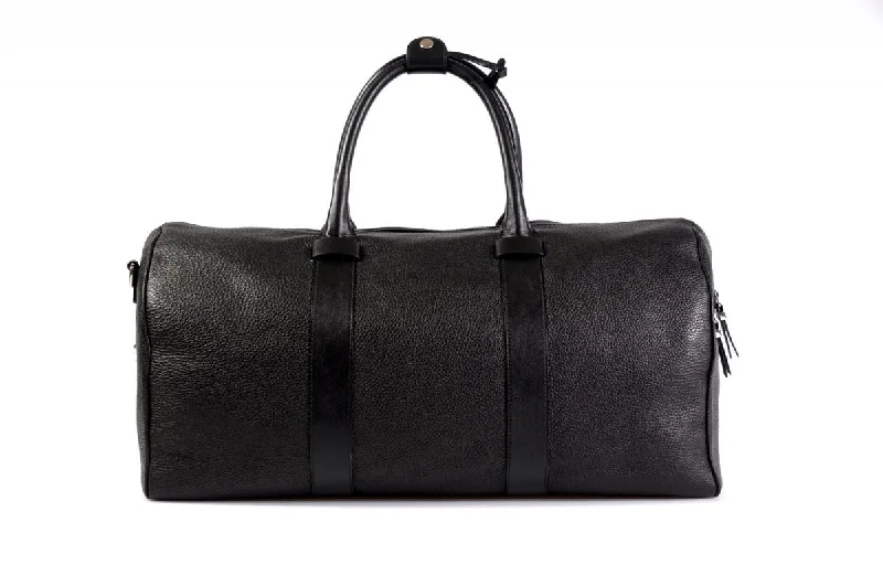 The Torino Calf Leather Overnight Contemporary Duffel - Onyx Pebble Calf Premium Quality Bags, Budget Prices The Torino Calf Leather Overnight Contemporary Duffel - Onyx Pebble Calf Premium Quality Bags, Budget Prices