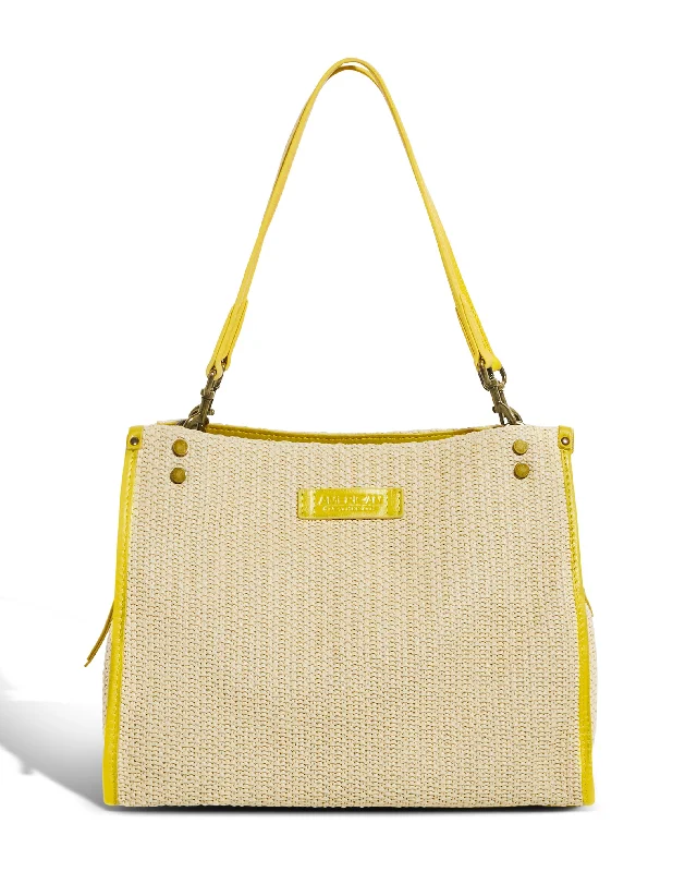 Lenox Raffia Triple Entry Satchel Fashion-Forward Bags At Exclusive Promotional Prices Lenox Raffia Triple Entry Satchel Fashion-Forward Bags At Exclusive Promotional Prices
