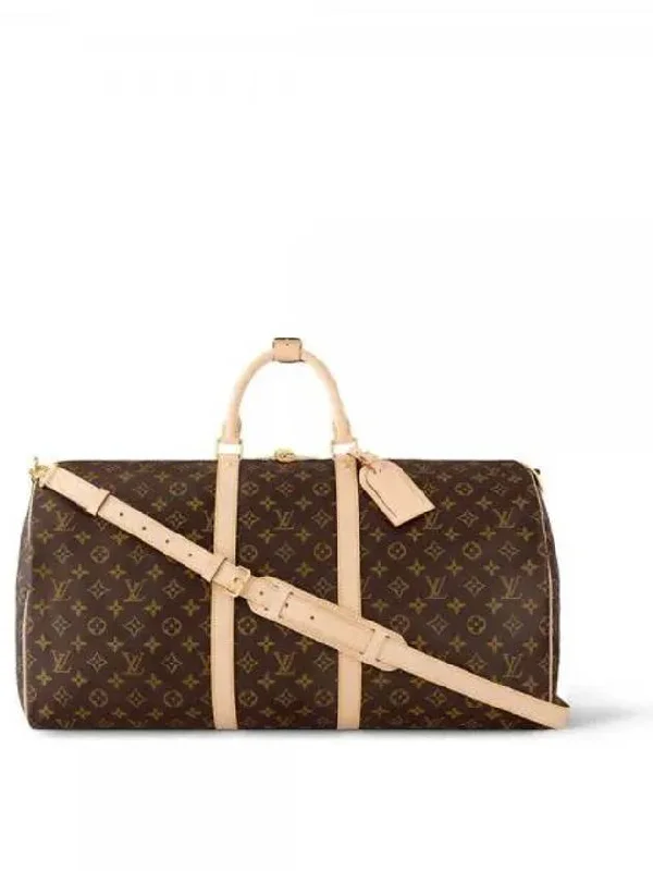 Keepall 55 Bandouli?re Monogram Travel Duffel Bag Brown Elevate Your Style With Our Handbag Sale Keepall 55 Bandouli?re Monogram Travel Duffel Bag Brown Elevate Your Style With Our Handbag Sale