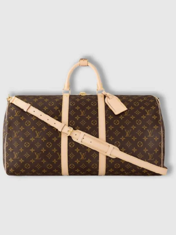 Keepall 55 Bandouliere Monogram Travel Duffel Bag Brown Trendy And Classic Bags Now At Unbeatable Discounts Keepall 55 Bandouliere Monogram Travel Duffel Bag Brown Trendy And Classic Bags Now At Unbeatable Discounts