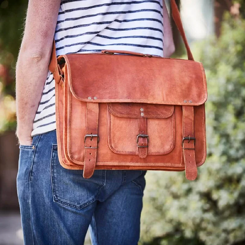Men's Special Leather Laptop Bag Stylish And Functional Bags Now At Reduced Rates