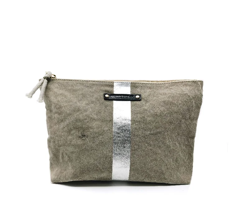Postal Silver Stripe Pouch Trendy Purses At Exclusive Promotional Rates