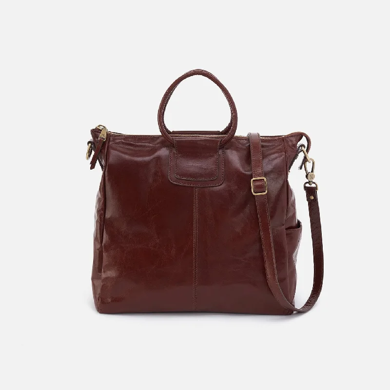 Sheila Large Satchel In Polished Leather - Chocolate The Perfect Bag Sale Is Here