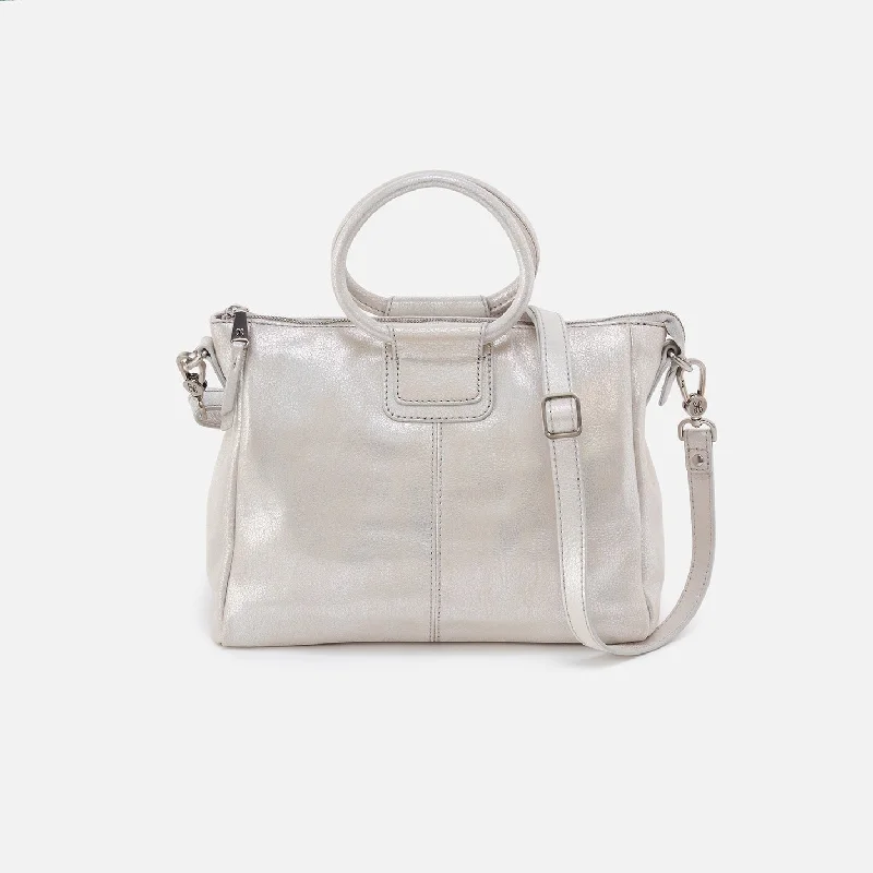 Sheila Medium Satchel In Metallic Leather - Silver Fashionable Handbags, Limited-Time Deals Sheila Medium Satchel In Metallic Leather - Silver Fashionable Handbags, Limited-Time Deals