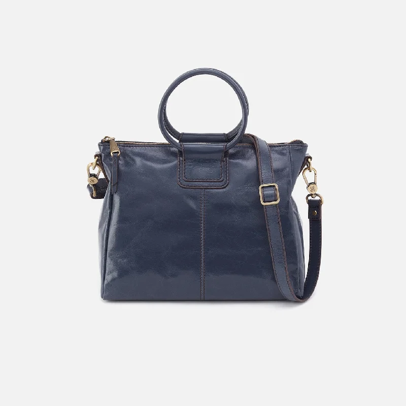 Sheila Medium Satchel In Polished Leather - Blue Stone Premium Handbags At Budget-Friendly Prices Sheila Medium Satchel In Polished Leather - Blue Stone Premium Handbags At Budget-Friendly Prices