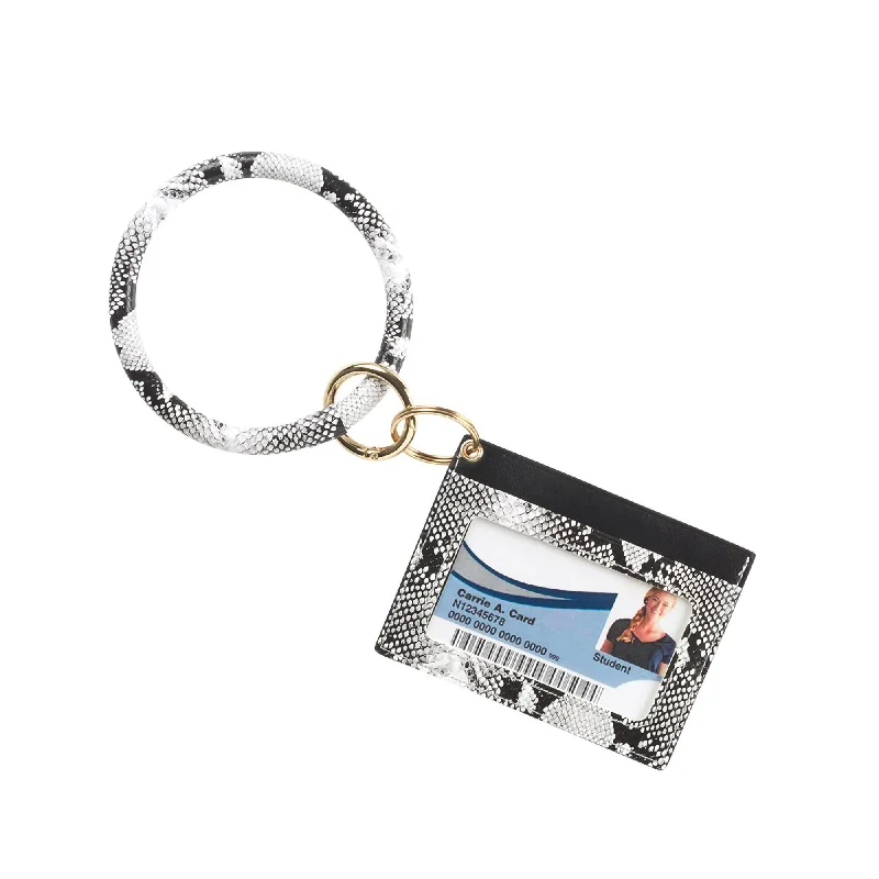 Snakeskin Card Holder Keychain Bracelet Must-Have Bags, Big Discounts