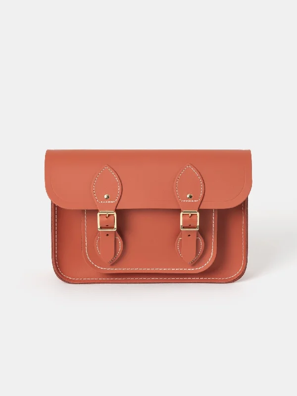 The 11 Inch Satchel - Burning Ember Matte with Contrast Stitch Timeless Handbags Now At Special Discounts The 11 Inch Satchel - Burning Ember Matte with Contrast Stitch Timeless Handbags Now At Special Discounts