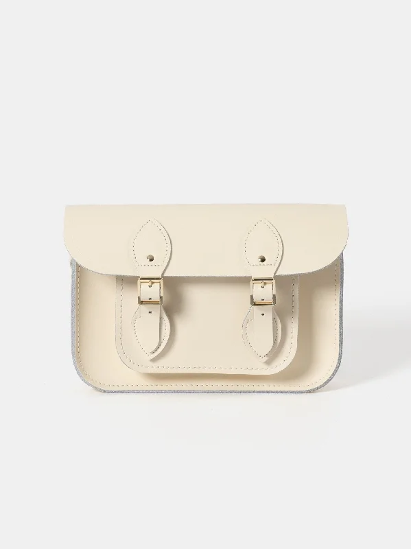 The 11 Inch Satchel - Vanilla Luxury Totes, Affordable Prices