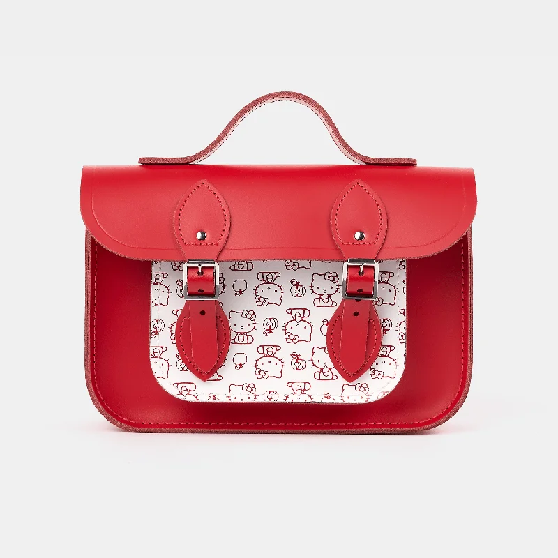 The Hello Kitty 11 Inch Batchel - Red & Brilliant White Luxury Meets Affordability – Shop Stunning Bags Now The Hello Kitty 11 Inch Batchel - Red & Brilliant White Luxury Meets Affordability – Shop Stunning Bags Now