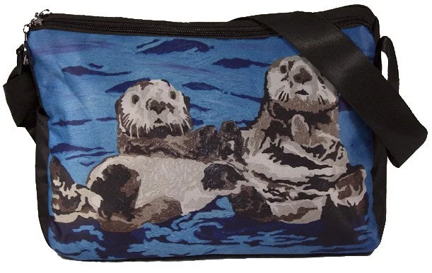 Sea Otter Signature Messenger Bag- Best Friends Trendy Bags, Huge Savings