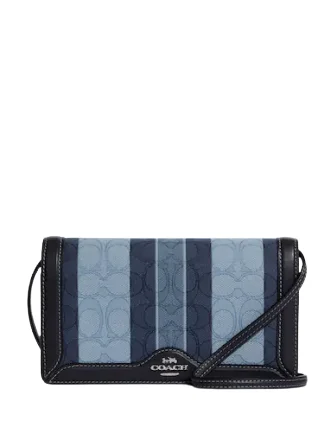Vibrant Bags With Discounts Coach Anna Foldover Clutch Crossbody In Signature Jacquard With Stripes Exclusive Discounts On Stylish Handbags Vibrant Bags With Discounts Coach Anna Foldover Clutch Crossbody In Signature Jacquard With Stripes Exclusive Discounts On Stylish Handbags