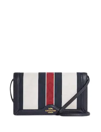 Ends Soon Coach Anna Foldover Clutch Crossbody In Signature Jacquard With Stripes Limited-Time Handbag Sale Ends Soon Coach Anna Foldover Clutch Crossbody In Signature Jacquard With Stripes Limited-Time Handbag Sale