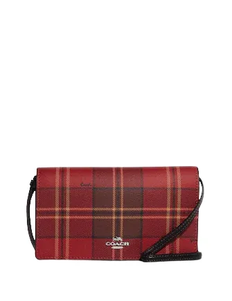 Find Your Unique Flair Coach Anna Foldover Clutch Crossbody With Tartan Plaid Print Elegant Bags With Limited Stock Available Find Your Unique Flair Coach Anna Foldover Clutch Crossbody With Tartan Plaid Print Elegant Bags With Limited Stock Available