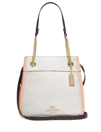 Bid Farewell To The Old Season Coach Cammie Chain Bucket Bag In Colorblock Carry Elegance For Less Bid Farewell To The Old Season Coach Cammie Chain Bucket Bag In Colorblock Carry Elegance For Less