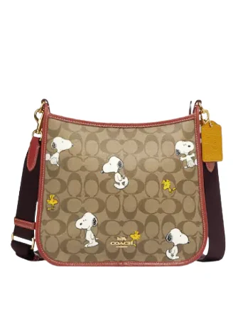 Luxury Fashion Coach Coach X Peanuts Dempsey File Bag In Signature Canvas With Snoopy Woodstock Print Grab Your Favorite Handbags For Less Luxury Fashion Coach Coach X Peanuts Dempsey File Bag In Signature Canvas With Snoopy Woodstock Print Grab Your Favorite Handbags For Less