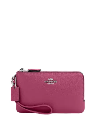 Coach Double Corner Zip Wristlet Luxury Handbags, Budget-Friendly