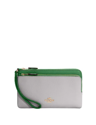 Coach Double Zip Wallet In Colorblock Best Handbag Sale Of The Season