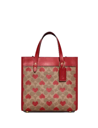 Luxury Bags Coach Field Tote 22 In Signature Canvas With Heart Print Statement Bags, Shop Today Luxury Bags Coach Field Tote 22 In Signature Canvas With Heart Print Statement Bags, Shop Today