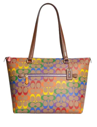 Coach Gallery Tote In Rainbow Signature Canvas Affordable Luxury – Exclusive Savings On Premium Bags Coach Gallery Tote In Rainbow Signature Canvas Affordable Luxury – Exclusive Savings On Premium Bags