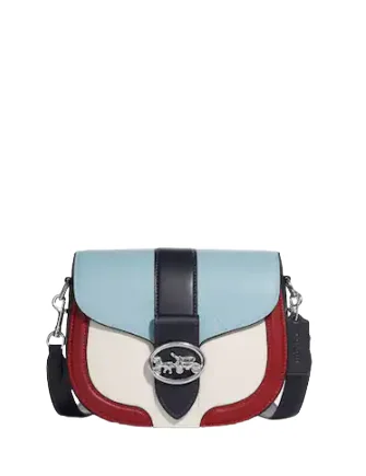 Luxury Bags On Sale Coach Georgie Saddle Bag In Colorblock Seasonal Sale On Trendy Handbags Luxury Bags On Sale Coach Georgie Saddle Bag In Colorblock Seasonal Sale On Trendy Handbags