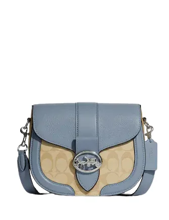 Luxury Bags For Working Professionals Coach Georgie Saddle Bag In Signature Canvas Classic And Modern Handbags Now More Affordable Luxury Bags For Working Professionals Coach Georgie Saddle Bag In Signature Canvas Classic And Modern Handbags Now More Affordable