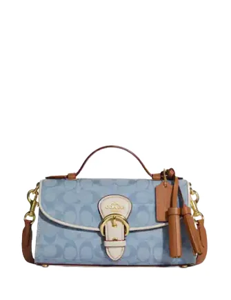 Festive Holiday Gift Bags Coach Kleo Top Handle In Signature Chambray Premium Quality Bags At Affordable Prices Festive Holiday Gift Bags Coach Kleo Top Handle In Signature Chambray Premium Quality Bags At Affordable Prices
