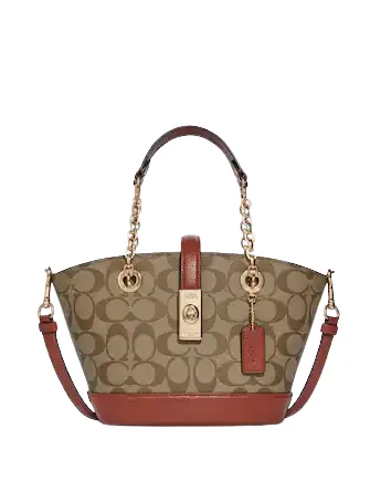 Coach Lane Bucket Bag In Signature Canvas Stylish Totes, Exclusive Savings