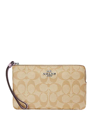 Coach Large Corner Zip Wristlet In Signature Canvas Premium Quality Bags At Affordable Prices Coach Large Corner Zip Wristlet In Signature Canvas Premium Quality Bags At Affordable Prices