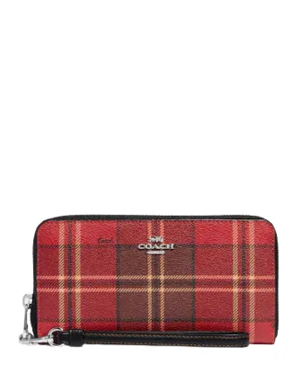 Coach Long Zip Around Wallet With Tartan Plaid Print Elevate Your Style With Our Handbag Sale Coach Long Zip Around Wallet With Tartan Plaid Print Elevate Your Style With Our Handbag Sale