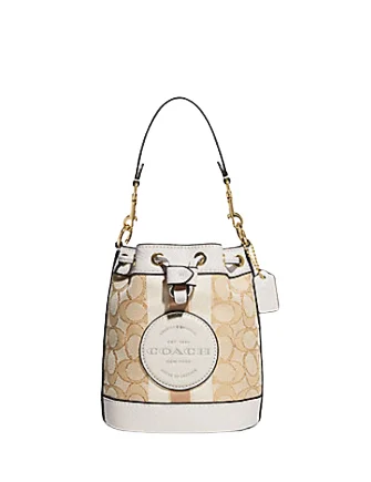 Clearance-Priced Bags Coach Mini Dempsey Bucket Bag In Signature Jacquard With Stripe And Coach Patch Premium Handbags At Unbeatable Markdowns Clearance-Priced Bags Coach Mini Dempsey Bucket Bag In Signature Jacquard With Stripe And Coach Patch Premium Handbags At Unbeatable Markdowns