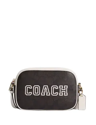Day-To-Night Styles Coach Mini Jamie Camera Bag In Signature Canvas With Varsity Motif Designer Bags, Low Prices Day-To-Night Styles Coach Mini Jamie Camera Bag In Signature Canvas With Varsity Motif Designer Bags, Low Prices