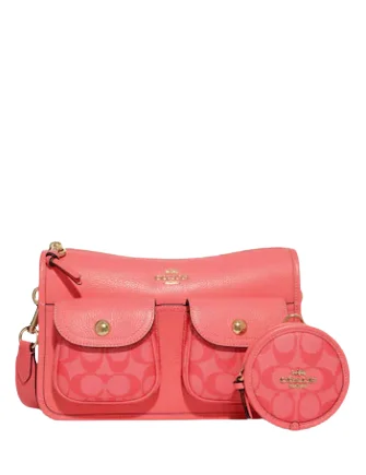 Bold Style Discounts Coach Pennie Crossbody With Coin Case In Signature Canvas Premium Handbags With A Touch Of Elegance