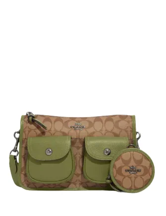 Coach Pennie Crossbody With Coin Case In Signature Canvas Chic Crossbody Bags, Limited Offers