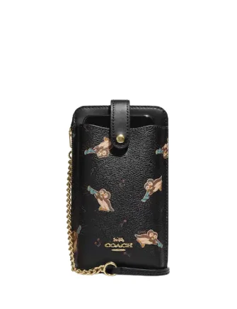 Chic And Edgy Coach Phone Crossbody With Penguin Print Elegant Bags, Limited Stock