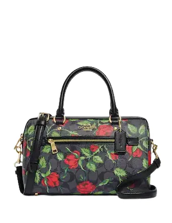 Seize Bargains Coach Rowan Satchel In Signature Canvas With Fairytale Rose Print Stylish Bags At Unbeatable Prices Seize Bargains Coach Rowan Satchel In Signature Canvas With Fairytale Rose Print Stylish Bags At Unbeatable Prices