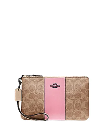 Coach Small Wristlet In Colorblock Signature Canvas Your Perfect Bag At The Perfect Price Coach Small Wristlet In Colorblock Signature Canvas Your Perfect Bag At The Perfect Price